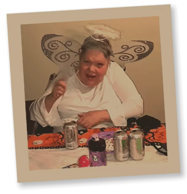 Photo of woman at table